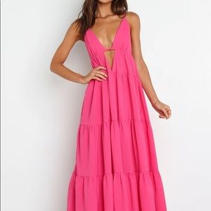 Petal and Pup Magenta Dress